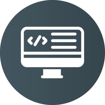 web programación creativo icono diseño vector