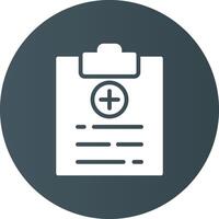 Medical Report Creative Icon Design vector