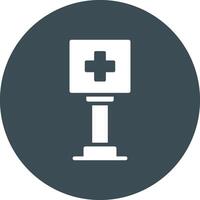 Healthcare Sign Board Creative Icon Design vector