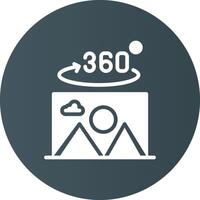 360 Degree Photo Creative Icon Design vector