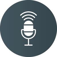 Voice Control Creative Icon Design vector