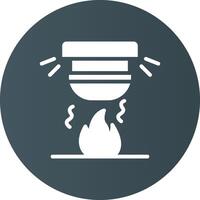 diseño de icono creativo de alarma de incendio vector