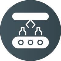 Conveyor Belt Creative Icon Design vector