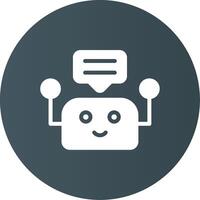 Chatbot Creative Icon Design vector