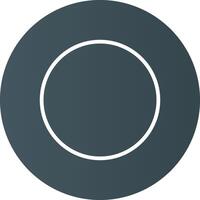 Glyph Circle Light Black Gradient vector