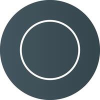 Glyph Circle Light Black Gradient vector