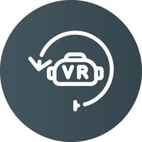 Virtual Reality Creative Icon Design vector