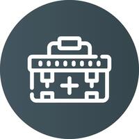 First Aid Kit Creative Icon Design vector