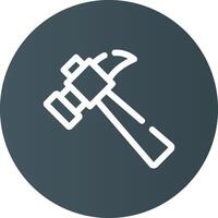 Hammer Creative Icon Design vector