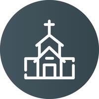 diseño de icono creativo de iglesia vector