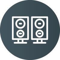 diseño de icono creativo de altavoces vector