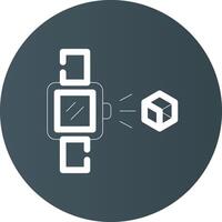 Holo Smart Watch Creative Icon Design vector