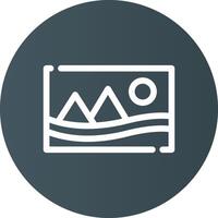 Glyph Circle Light Black Gradient vector