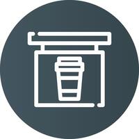 Coffee Shop Creative Icon Design vector