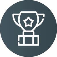 Trophy Creative Icon Design vector