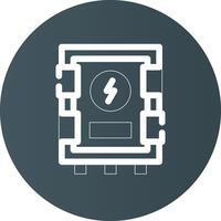 Electrical Panel Creative Icon Design vector