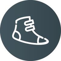 Football Shoes Creative Icon Design vector