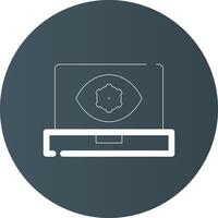 Computer Vision Creative Icon Design vector