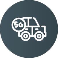 Smart Car Creative Icon Design vector