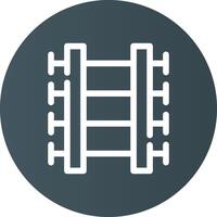 Train Tracks Creative Icon Design vector