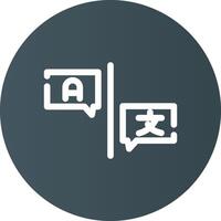 Language Barrier Creative Icon Design vector