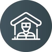 Mortgage Fraud Creative Icon Design vector