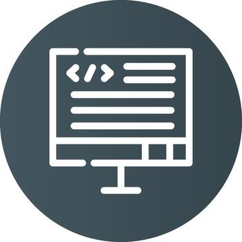 diseño de icono creativo de código vector