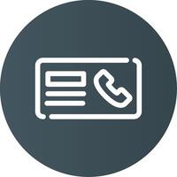 Minimal Contact Creative Icon Design vector