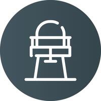 High Chair Creative Icon Design vector