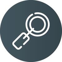 Magnifying Glass Creative Icon Design vector