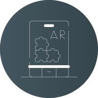 Ar Puzzle Creative Icon Design vector