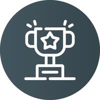 Trophy Creative Icon Design vector