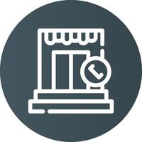 Phone Booth Creative Icon Design vector