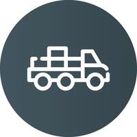 diseño de icono creativo de camión de mudanzas vector