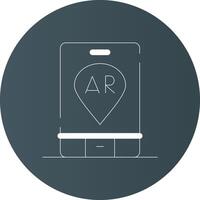 Ar Navigation Creative Icon Design vector