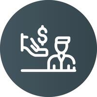 Dealer Prep Fees Creative Icon Design vector