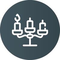 diseño de icono creativo de candelabros vector