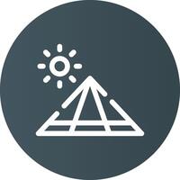 Pyramid Creative Icon Design vector