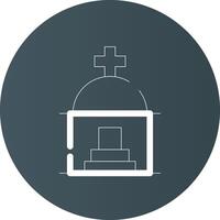 Mausoleum Creative Icon Design vector