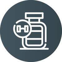 Protein Powder Creative Icon Design vector