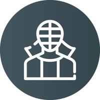 diseño de icono creativo de kendo vector