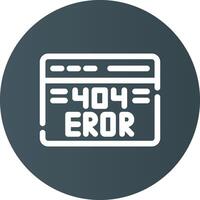 404 Error Creative Icon Design vector