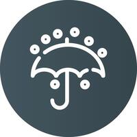 Umbrella Creative Icon Design vector