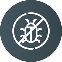 No Bug Creative Icon Design vector