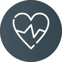 Heart Rate Creative Icon Design vector