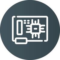 Circuit Board Creative Icon Design vector