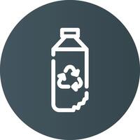 Water Bottle Creative Icon Design vector