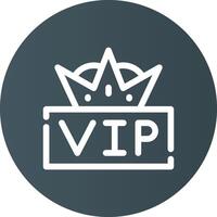 VIP Creative Icon Design vector