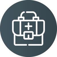 First Aid Kit Creative Icon Design vector