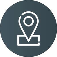 Location Pin Creative Icon Design vector